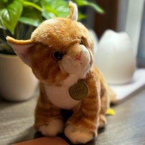 Miyoni Tots Aurora Orange Tabby Kitten Stuff Toy 10"